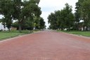 brick paved street