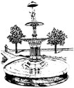 Fountain donated by Hesterians