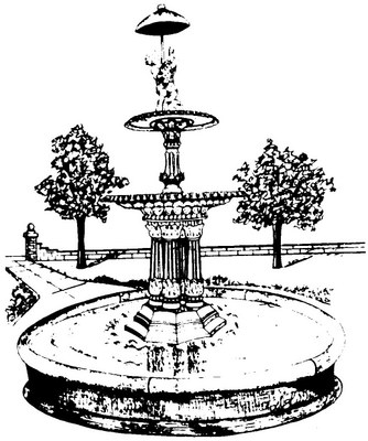 Fountain donated by Hesterians