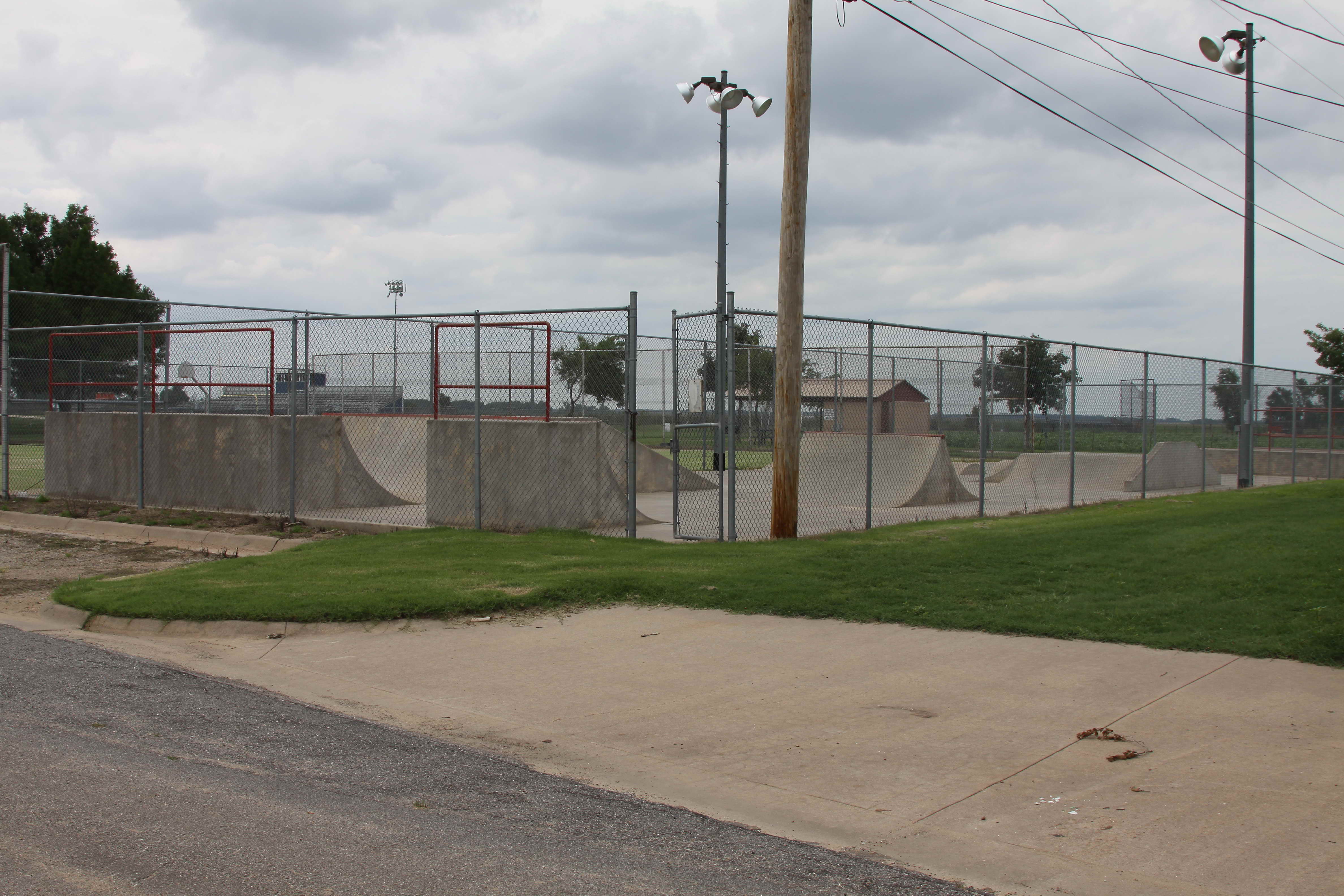Skateboard park (part of the Sports Complex on the north end of town)